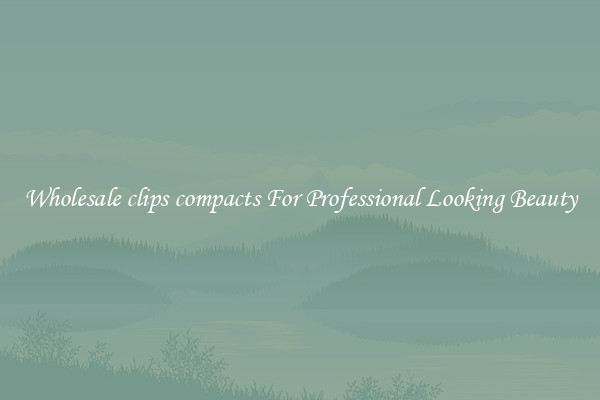 Wholesale clips compacts For Professional Looking Beauty