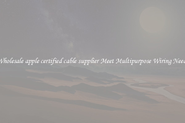 Wholesale apple certified cable supplier Meet Multipurpose Wiring Needs