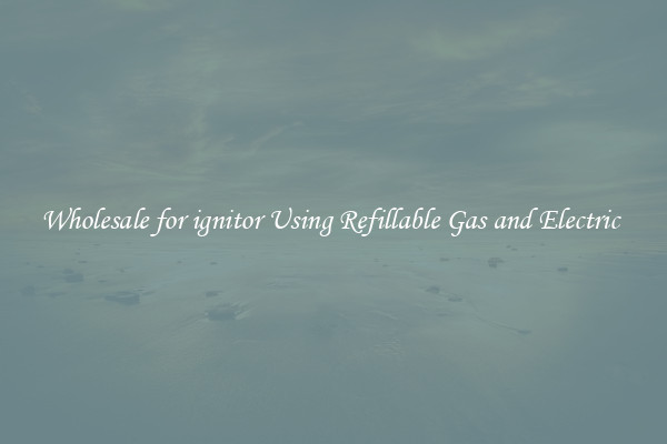 Wholesale for ignitor Using Refillable Gas and Electric 
