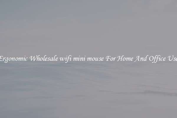 Ergonomic Wholesale wifi mini mouse For Home And Office Use.
