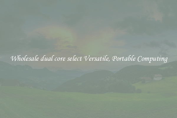 Wholesale dual core select Versatile, Portable Computing