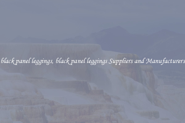 black panel leggings, black panel leggings Suppliers and Manufacturers