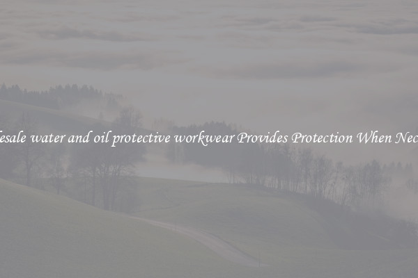 Wholesale water and oil protective workwear Provides Protection When Necessary
