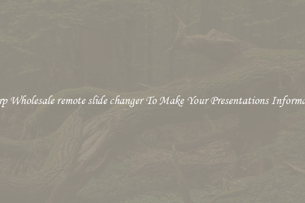 Sharp Wholesale remote slide changer To Make Your Presentations Informative