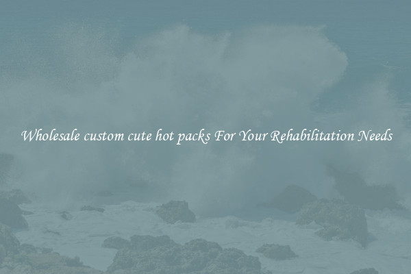 Wholesale custom cute hot packs For Your Rehabilitation Needs