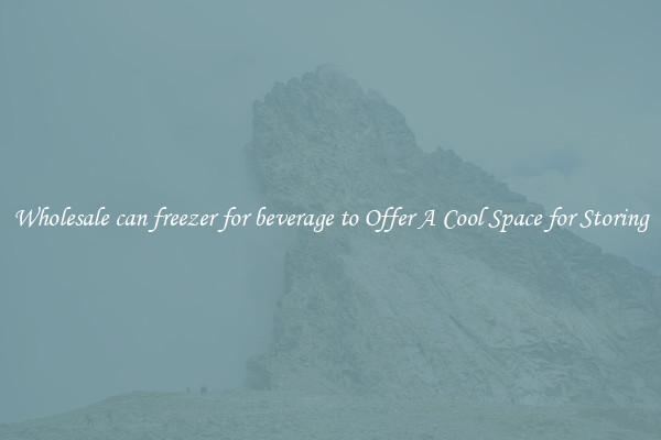 Wholesale can freezer for beverage to Offer A Cool Space for Storing