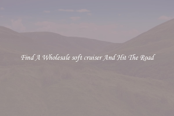 Find A Wholesale soft cruiser And Hit The Road